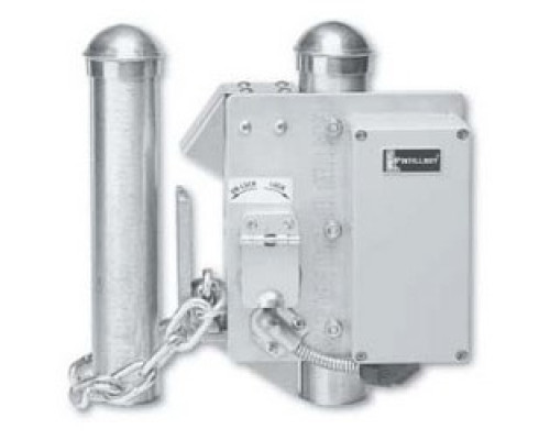 INTELLIKEY CORPORATION 100819        Gate Lock, Left Hand, Satin Chrome, With Cold-Pack Lithium Battery, Controller, 2 Electronic Cylinder, Without Chain