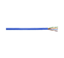 SUPERIOR ESSEX  52-241-28               Plenum Copper Cable, 4 Pair, 24 AWG, Solid Annealed Plenum Copper Conductor, COBRA Category 5e+, Theroplastic/FRPVC, Blue Jacket, 1000 FT. Pop Box