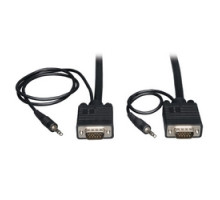 TRIPP LITE P504-025        VGA Coax Monitor Cable with Audio, High Resolution Cable with RGB Coax HD15 and 3.5mm M/M , 25-ft.