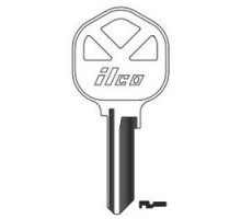 KABA ILCO CORP  KW1-BIG BR A11  AB00000120              Cylinder Lock Key Blank, 5-Pin, Natural Brass, 11 Price Group, For Kwikset