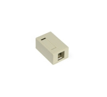 LEVITON  41089-1IP               QuickPort Surface Mount Housing, 1-Port, Ivory
