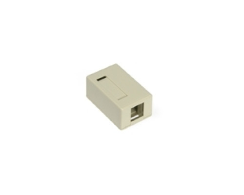 LEVITON  41089-1IP               QuickPort Surface Mount Housing, 1-Port, Ivory