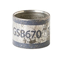 THOMAS & BETTS  GSB670               Two Piece Inner Sleeve Connector For Round Range, Length 11.2mm, Inner Diameter 17.02mm, Outer Diameter 19.05mm, Color Silver, Copper Alloy