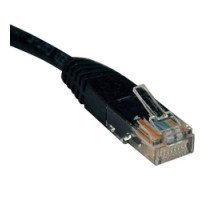 TRIPP LITE N002-006-BK        Cat5e 350MHz Molded Patch Cable RJ45 M/M - Black, 6-ft.
