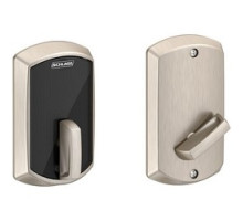 SCHLAGE ALLEGION BRAND  BE467F GRW 619 12-398 10-116        Door Lock Deadbolt, Control Smart, Greenwich, Satin Nickel