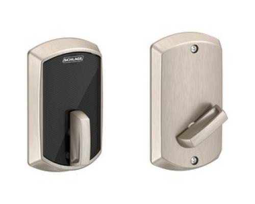 SCHLAGE ALLEGION BRAND  BE467F GRW 619 12-398 10-116        Door Lock Deadbolt, Control Smart, Greenwich, Satin Nickel