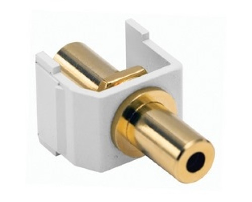HUBBELL PREMISE WIRING SF35GFFW        Audio Video Connector, F-Type Coupler, gold, white. Sold in carton increments only. Carton contains - 25 keystone connectors individually bagged .