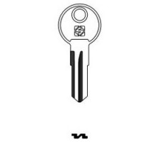 KABA ILCO CORP  LF12 NP A08  AA00019192              Cylinder Lock Key Blank, Brass, Nickel Plated, 8 Price Group, For Lowe and Fletcher