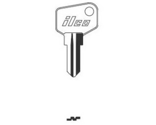 KABA ILCO CORP  1635J NP A03  AA00019362              Cylinder Lock Key Blank, J Cam, Brass, Nickel Plated, 3 Price Group, For ARFE