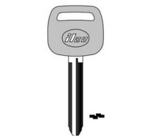 KABA ILCO CORP  TR47-PC-BLUE NP A09  AK00003332              Vehicle Key Blank, Blue Plastic Head, Brass, Nickel Plated, 9 Price Group, For Toyota