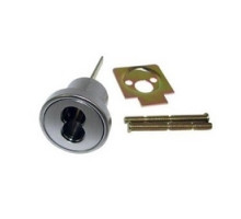 SCHLAGE ALLEGION BRAND  20-079 626        Door Exit Device Rim Cylinder, Satin Chrome, Housing Only Less Core Mechanism