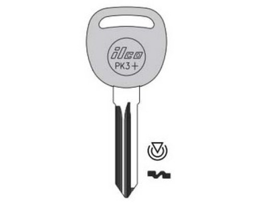 KABA ILCO CORP  B115-PT NP  IAX00004672              Vehicle Key Blank, Brass, Nickel Plated, For General Motors