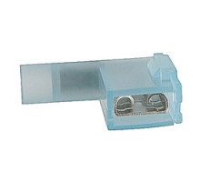 THOMAS & BETTS  KNF14-250BFD-D               Insulated Nylon Female Barrel Flag Disconnects for Wire Range 16-14, Tab Size .250x.032, Blue