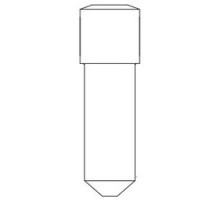 MUL-T-LOCK INC  PCY-MTPIN-PLG-2               Cylinder Keying Plug Pin, Internal, #2, Nickel Silver