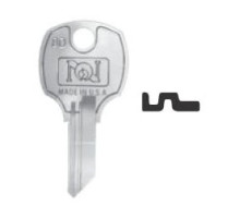 NATIONAL CABINET LOCK  D8782               Lock Key Blank, Pass Key, C, 4-Disc Tumbler, Brass