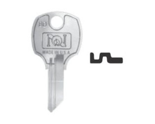 NATIONAL CABINET LOCK  D8782               Lock Key Blank, Pass Key, C, 4-Disc Tumbler, Brass