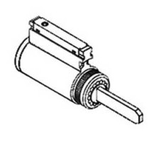 CORBIN RUSSWIN INC  CR2000-033-981-626  2000-033-981-626              Door Lock Component Cylinder, Conventional, Key-in-Lever, 6-Pin, 981 Keyway, Satin Chrome Plated