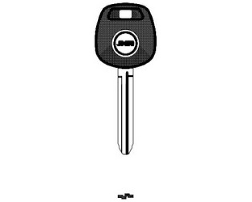 JMA USA  TP00TOYO-15.P NP 17               Car Key Blank, Chipless, Transponder, Brass, Nickel Plated, For Toyota