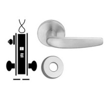 SCHLAGE ALLEGION BRAND  L9092LEL-RX 07A 626 12/24VDC        Door Mortise Lock, Keyed, Electrically Locking, 12/24 Volt DC, 2-7/8