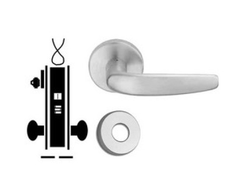 SCHLAGE ALLEGION BRAND  L9092LEL-RX 07A 626 12/24VDC        Door Mortise Lock, Keyed, Electrically Locking, 12/24 Volt DC, 2-7/8