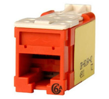 ORTRONICS  HDJ6A-42               HD JACK,CAT6A,CLARITY,T568A/B 8POS,RED, 180DEG