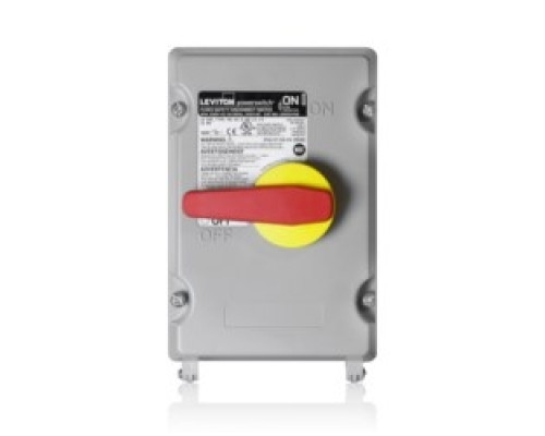 LEVITON  LDS30-FAX               30 Amp Fused PowerSwitch Disconnect Switch, 600 Volt, Non, Metallic Enclosure