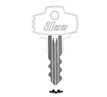 KABA ILCO CORP  757 NP A08  AA42103042              Cylinder Lock Key Blank, Brass, Nickel Plated, 8 Price Group, For Dominion Lock