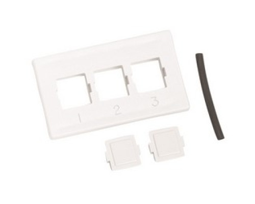 COMMSCOPE ENTERPRISE SOLUTIONS  106650898  M13C-262              M13C Type Furniture Faceplate, Three Port White