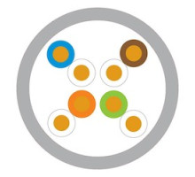 BERK-TEK  10136338               24-4P UTP-CMR Solid BC FEP/FEPVC Lanmark-6 Min Compliant Cat6 Gray Box RoHS