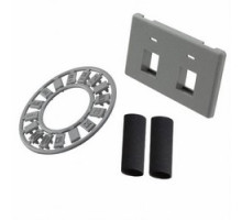 COMMSCOPE ENTERPRISE SOLUTIONS  558106-4  558106-4              FLEX-MODE Modular Furniture Faceplates Kit, Flush Faceplate, 2-Port, Gray