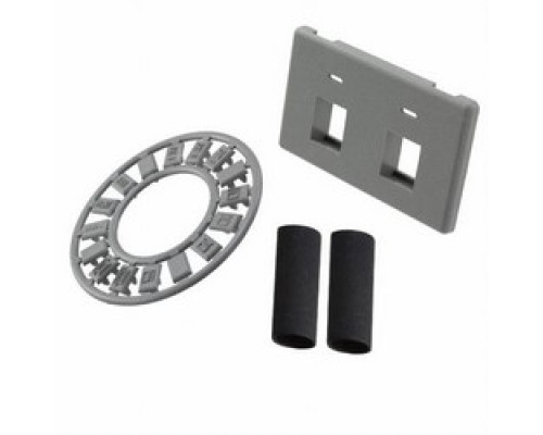 COMMSCOPE ENTERPRISE SOLUTIONS  558106-4  558106-4              FLEX-MODE Modular Furniture Faceplates Kit, Flush Faceplate, 2-Port, Gray