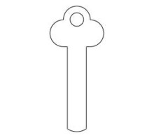 KABA ILCO CORP  4015 NS A93  AD00000713              Safe Deposit Key Blank, 0.35