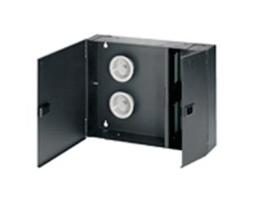 PANDUIT  FWME4               Opticom Wall Mount Fiber Enclosure Black 4 Ports