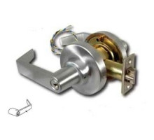 MARKS USA  EA195FEU/26D               Door Lock Leverset, Cylindrical, Electrified, Request-To-Exit, American Lever, Electrically Unlocked, Fail Secure, Satin Chrome, With Clutch