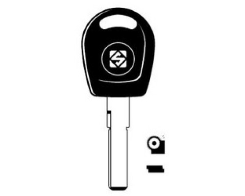 KABA ILCO CORP  HU66-GTS NS A76  AJ00001730              Vehicle Key Blank, Look-Alike Shell, For Audi/VW