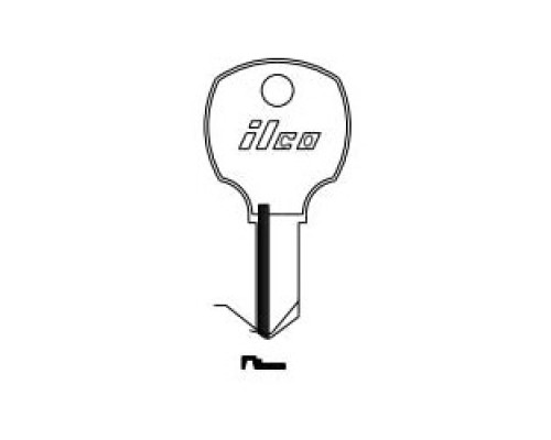 KABA ILCO CORP  S1069M NP A09  AA29813012              Cylinder Lock Key Blank, 5-Disc, Brass, Nickel Plated, 9 Price Group, For National Cabinet Lock