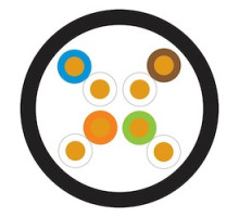 BERK-TEK  10170932               24-4P UTP-CMR SOL BC PVC/FEPVC, LANMARK-6 MIN COMPLIANT CAT6, BLACK BOX ROHS