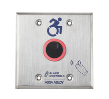 ALARM CONTROLS  NTB-2A-DURO               The Alarm Controls NTB Series is a battery powered No Touch Request to Exit Station that uses infrared sensors to reliably allow safe egress or to activate a device, with a simple hand presentation.