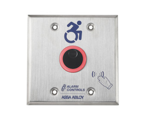 ALARM CONTROLS  NTB-2A-DURO               The Alarm Controls NTB Series is a battery powered No Touch Request to Exit Station that uses infrared sensors to reliably allow safe egress or to activate a device, with a simple hand presentation.
