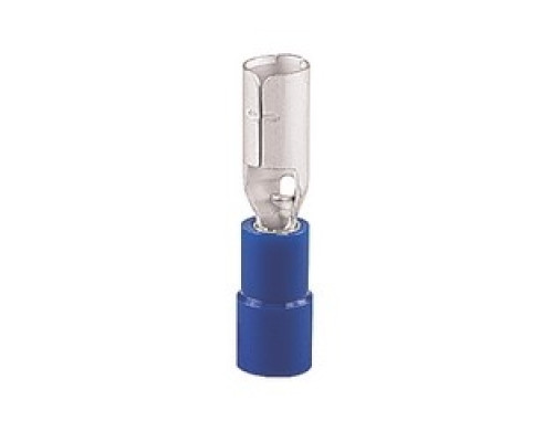 THOMAS & BETTS  TVF14-4FB-L               Insulated Vinyl Female Bullet Disconnects for Wire Range 16-14, Blue