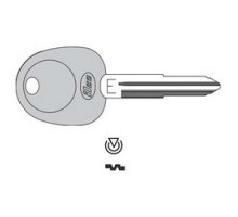 KABA ILCO CORP  HY021-PT NP               Vehicle Key Blank, Transponder Key, Natural Nickel Silver, For Hyundai