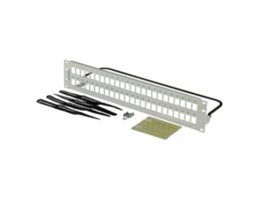 ORTRONICS  PSDHJU48-W               HDJ SERIES WHITE 48 PORT UNLOADED FLAT PANEL