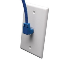 TRIPP LITE N204-005-BL-UP        Cat6 Gigabit Molded Patch Cable RJ45 Right Angle Up M to RJ45 M - Blue, 5-ft.