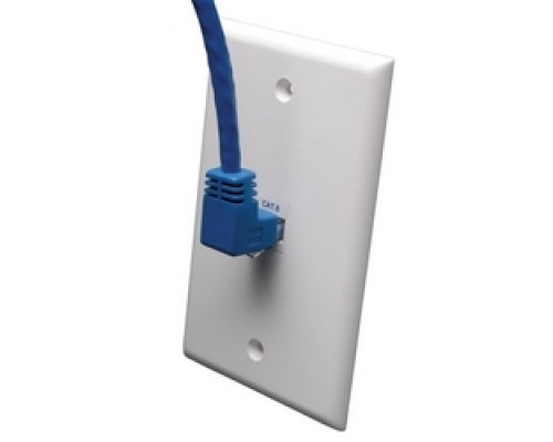 TRIPP LITE N204-005-BL-UP        Cat6 Gigabit Molded Patch Cable RJ45 Right Angle Up M to RJ45 M - Blue, 5-ft.