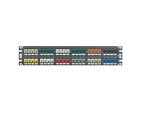 PANDUIT  NKPP48FMY               NetKey Flush Patch Panel 48 Port 2 RU BL