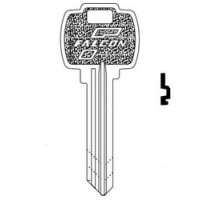 FALCON LOCK  KB577 H               Door Lock Key Blank, Standard, 6-Pin, H Keyway, For Conventional Cylinder