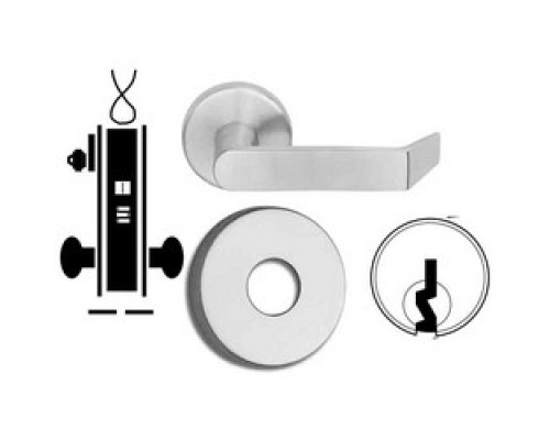 SCHLAGE ALLEGION BRAND  L9092PEL 06B 626 C 12/24VDC        Door Mortise Lock, Keyed, Electrically Locking, C Keyway, 12/24 Volt DC, 2-1/2