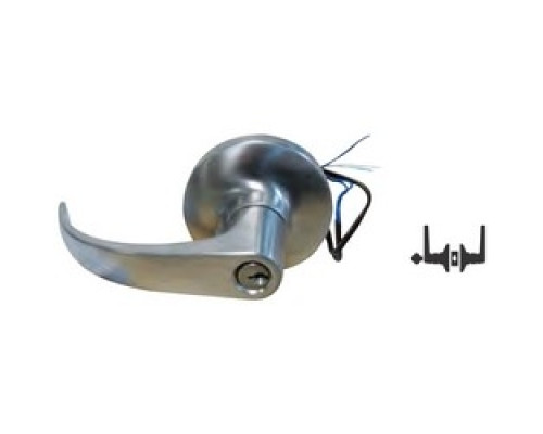 GENERAL LOCK  L180CE FSE 24VDC 626 SFIC 238 REX               Cylindrical Leverset, Electrified, Fail Secure, Clutched Curved Lever, Grade-1, SFIC Keyway, 24 Volt DC, 180 Degree, 2-3/8