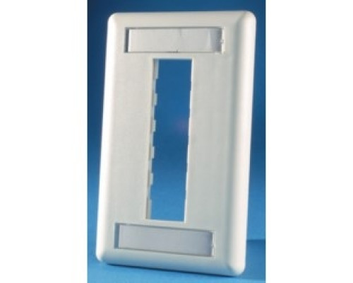 ORTRONICS 40300547        TracJack Faceplate, three-port single gang , plastic, Fog White