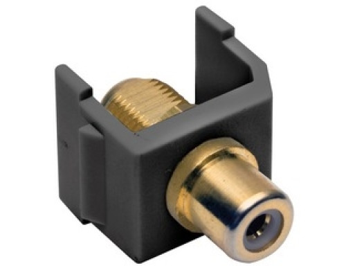 HUBBELL PREMISE WIRING SFRFGBK        Audio Video Connector, F-Type Coupler, gold, white. Sold in carton increments only. Carton contains - 25 keystone connectors individually bagged .